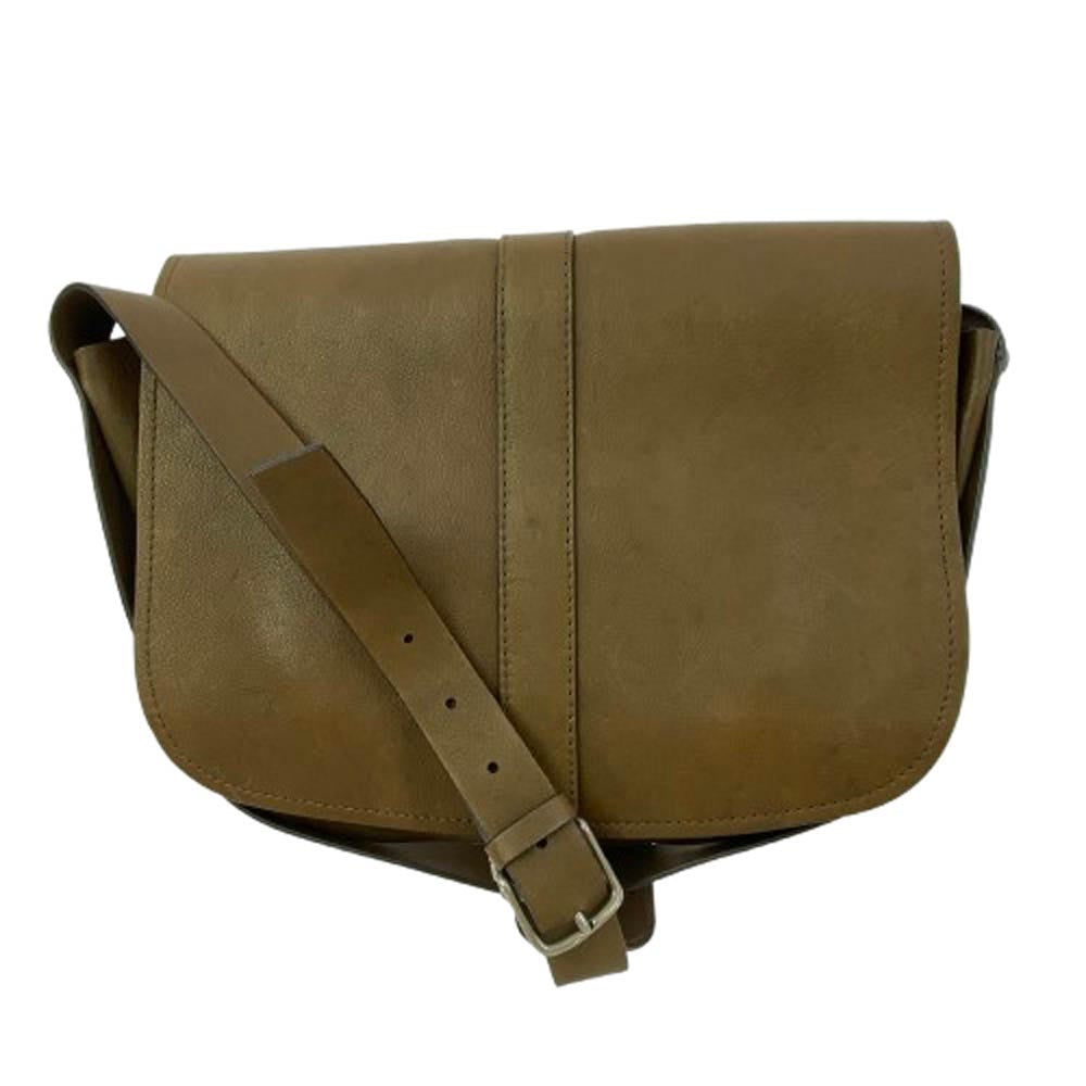 TOM FORD トムフォード レザー ショルダーバッグ メッセンジャーバッグ ブラウン系【中古】