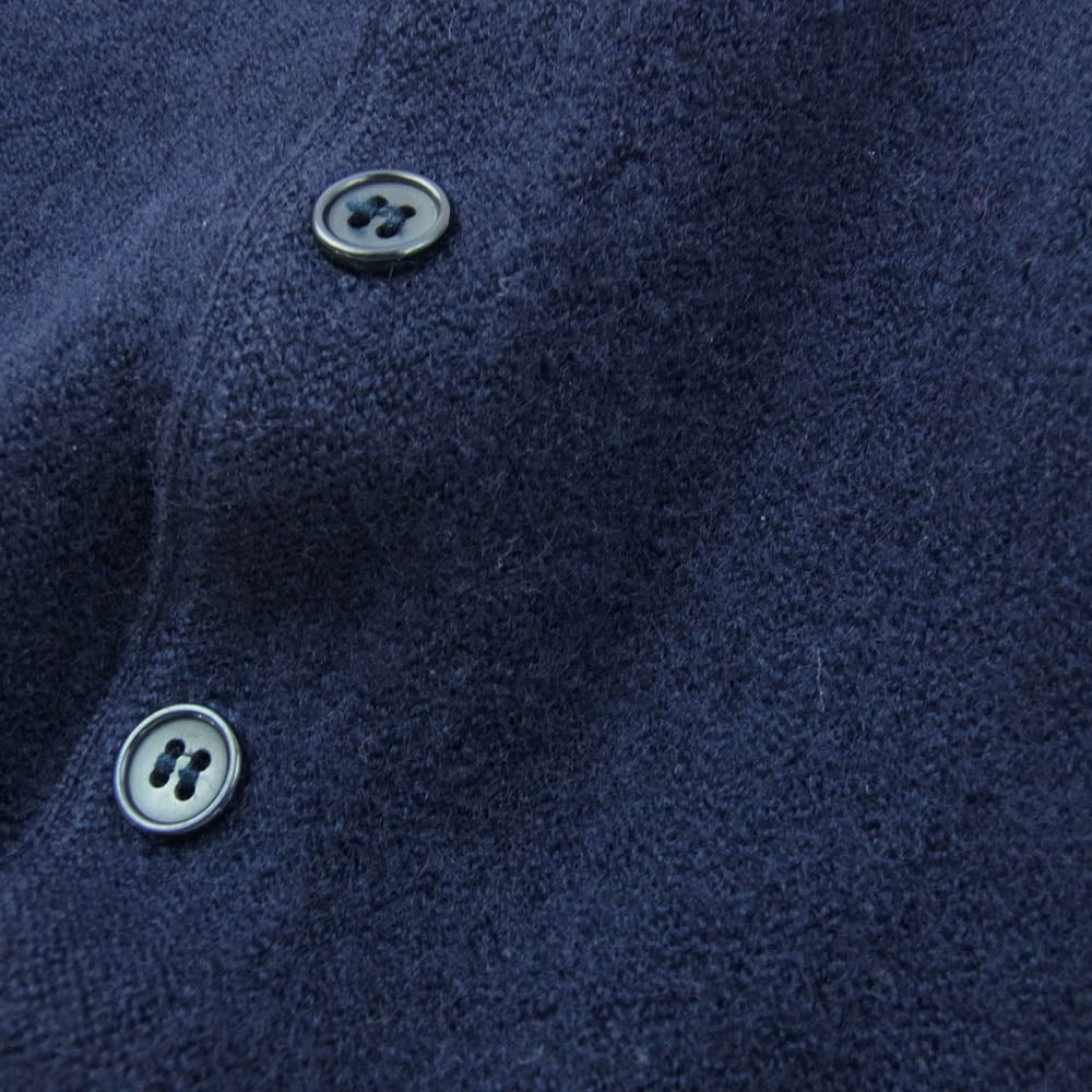 LACOSTE ラコステ フランス製 ヴィンテージ 70s～80s ウール カーディガン ネイビー系 7【中古】