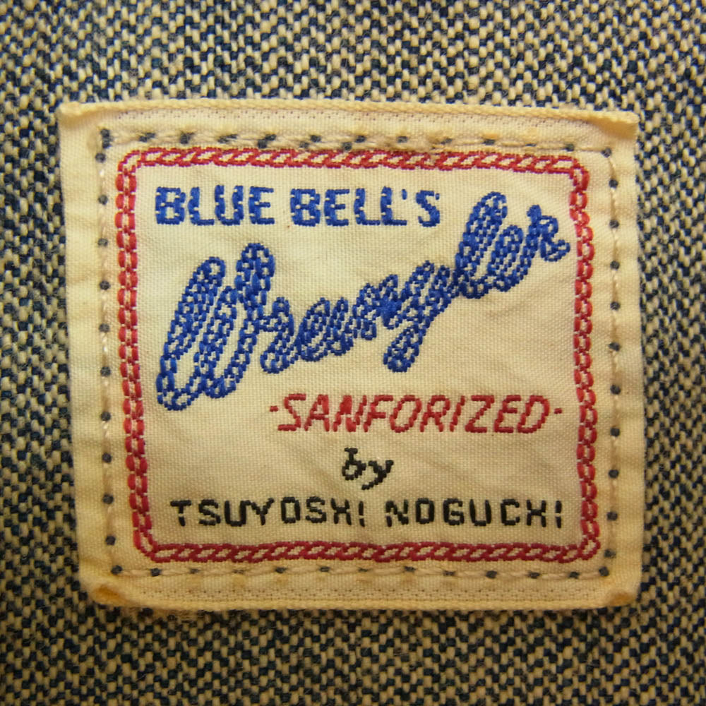Wrangler ラングラー BLUE BELL ブルーベル 野口強コラボ ジップアップ デニムジャケット インディゴブルー系 L【中古】
