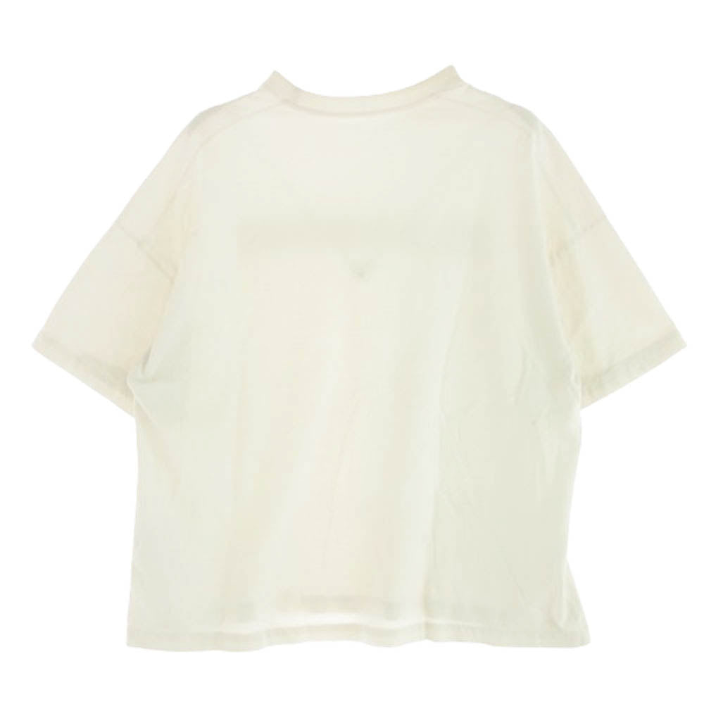 JIL SANDER ジルサンダー 22AW J21GC0001 フロントロゴ プリント クルーネック 半袖 Tシャツ ホワイト系 M6【中古】