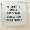 VETEMENTS ヴェトモン UA53TR170V Hello My name is VETEMENTS ロゴ プリント オーバーサイズ 半袖 Tシャツ ホワイト系 S【中古】