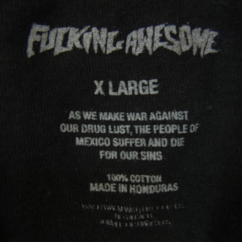 Fucking Awesome ファッキングオーサム TOMORROW CHILDREN プリント Tシャツ 半袖カットソー ブラック系 XL【中古】