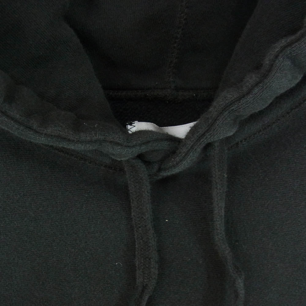 バックプリント プルオーバー パーカー ブラック系 XL【中古】