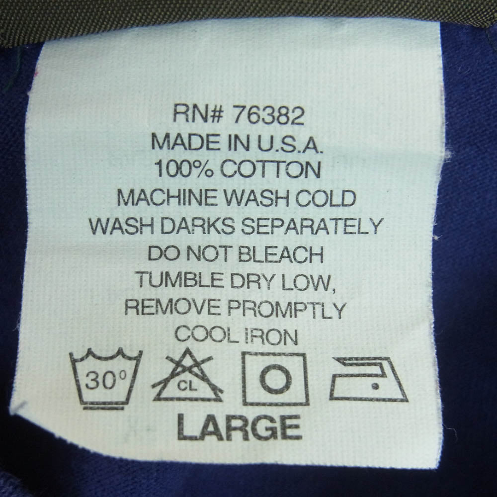 ヴィンテージ 90s USA製 timberland ティンバーランド プリント 半袖 Tシャツ パープル系 L【中古】