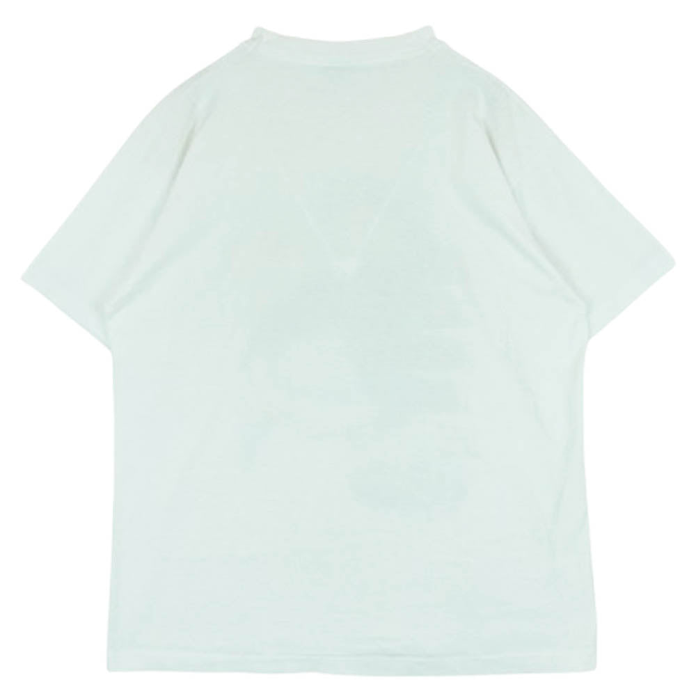 ヴィンテージ eddie rabbitt エディ ラビット プリント 半袖 Tシャツ 90s USA製 FRUIT OF THE LOOM 黒タグ ボディ ホワイト系 L【中古】