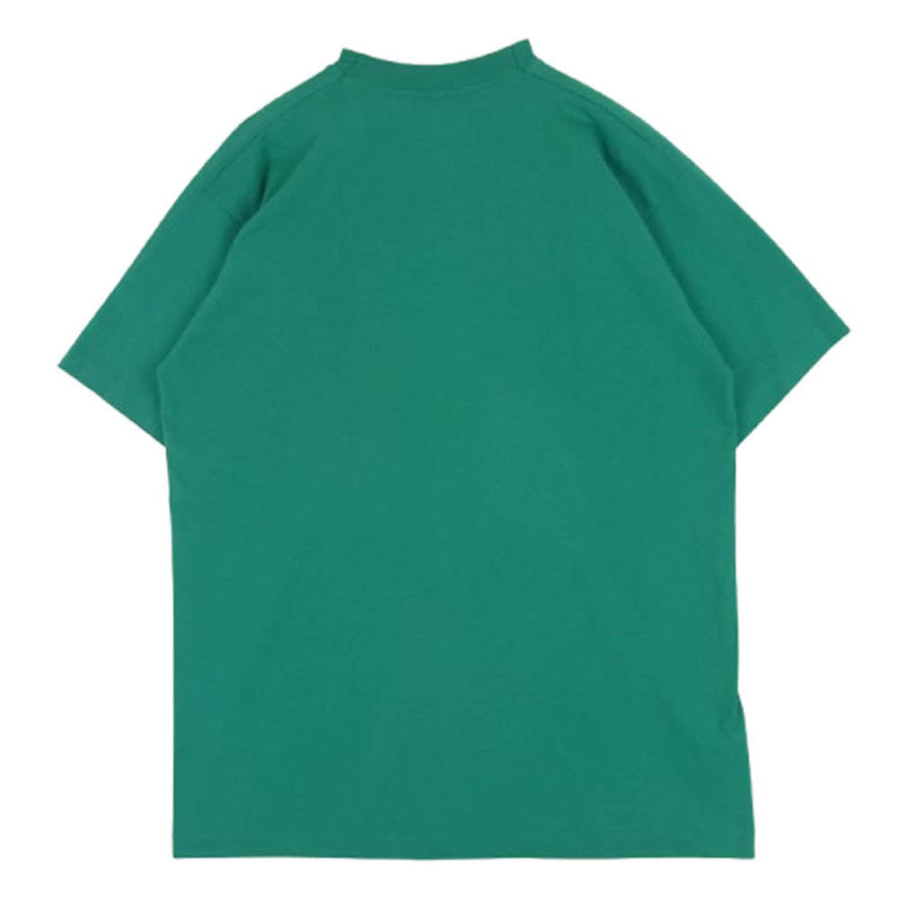 ヴィンテージ 90s USA製 FRUIT OF THE LOOM 黒タグ プリント 半袖 Tシャツ グリーン系 L【中古】