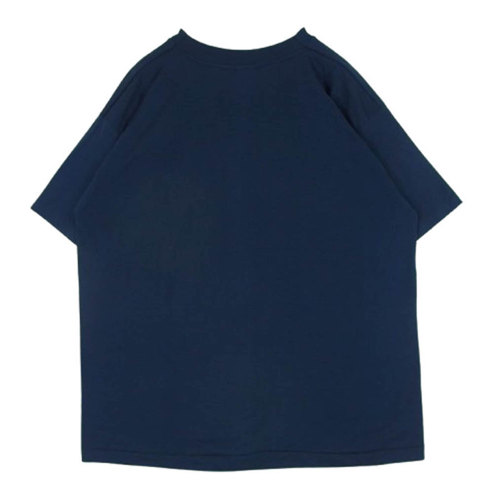ヴィンテージ 90s USA製 FRUIT OF THE LOOM 刺繍 ポケット 半袖 Tシャツ ネイビー系 XL【中古】