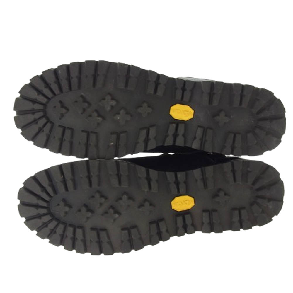 SHELLAC シェラック 41705 COW カウレザー レースアップ サイドジップ ブーツ ブラック系 42【中古】