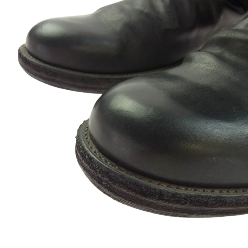 Moonage Devilment ムーンエイジデビルメント MFW013 ベルト付き リブ レザー ブーツ ブラック系 41【中古】