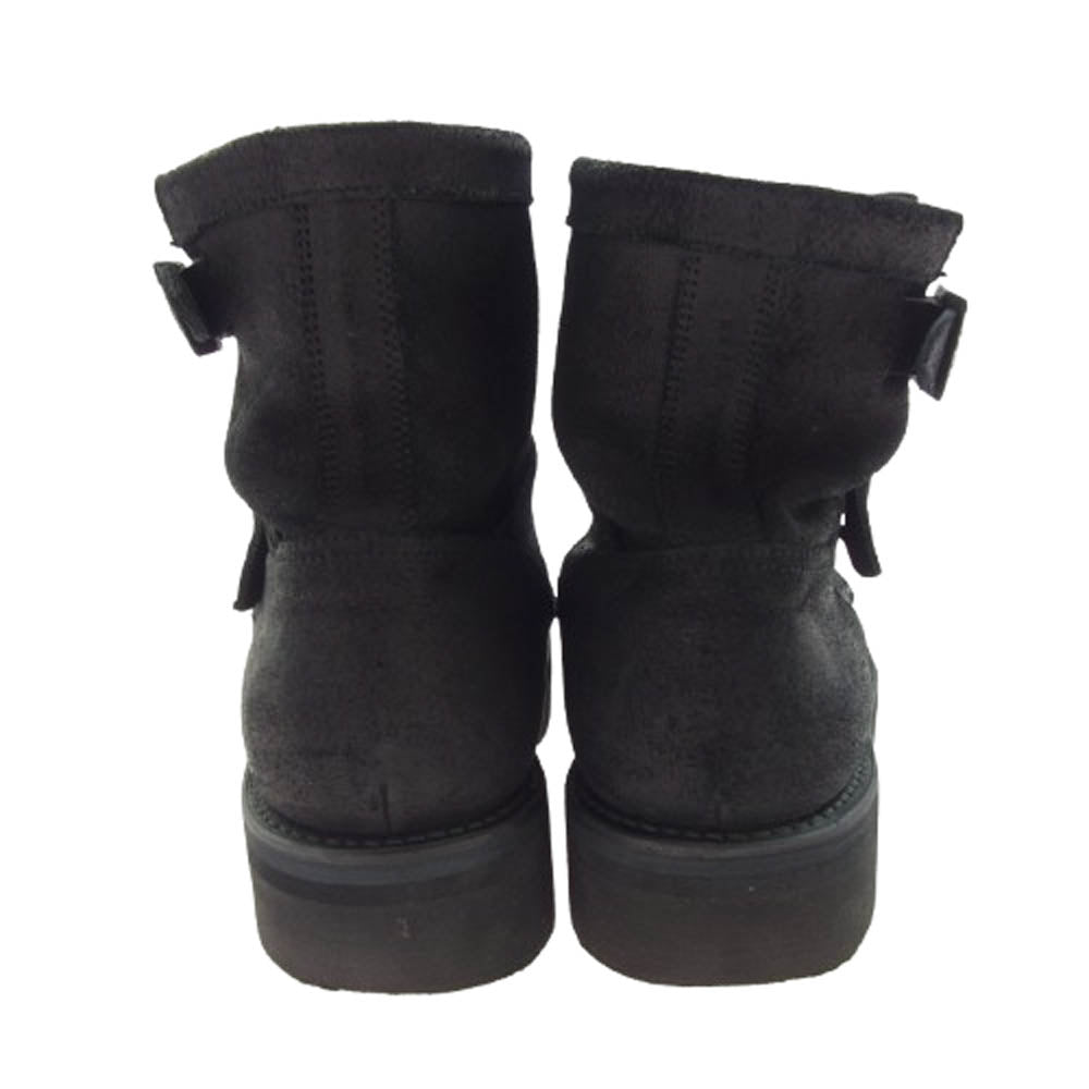 ATTACHMENT アタッチメント AA92-460 COW HIDE カウハイド ベルト付き モカシン エンジニア ブーツ ブラック系 42【中古】