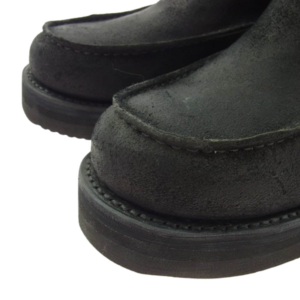 ATTACHMENT アタッチメント AA92-460 COW HIDE カウハイド ベルト付き モカシン エンジニア ブーツ ブラック系 42【中古】