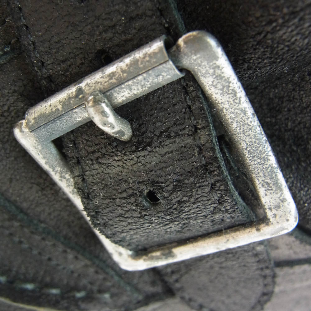 ATTACHMENT アタッチメント AA92-460 COW HIDE カウハイド ベルト付き モカシン エンジニア ブーツ ブラック系 42【中古】