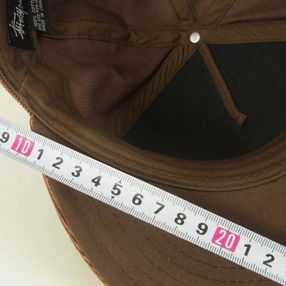 stussyマウス刺繍 コーデュロイ キャップ STUSSY ステューシー ロゴ刺繍 コーデュロイ キャップ コットン