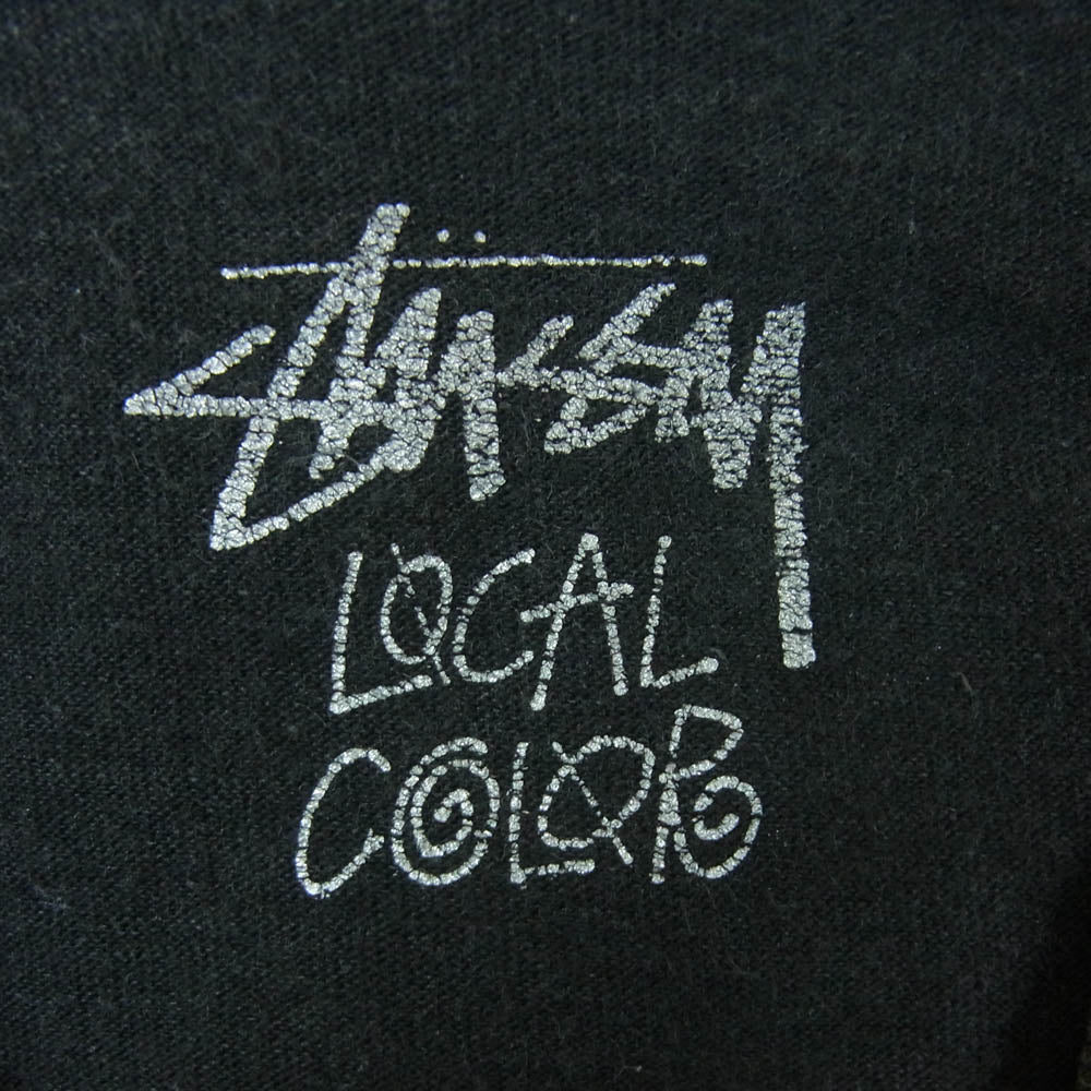STUSSY ステューシー ワールドツアー Tシャツ 半袖 カットソー コットン ダークグレー系 黒に近いダークグレー系 M【中古】