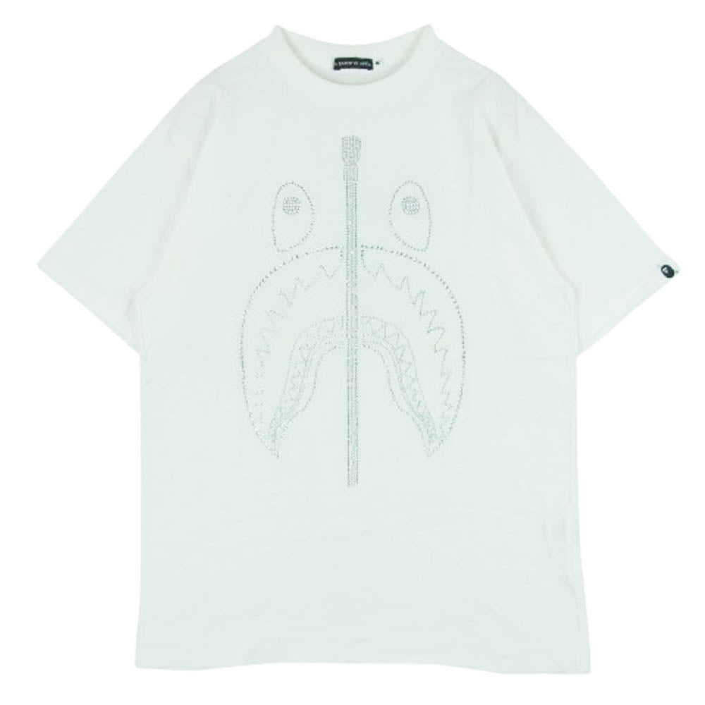 A BATHING APE アベイシングエイプ シャーク ラインストーン デザイン