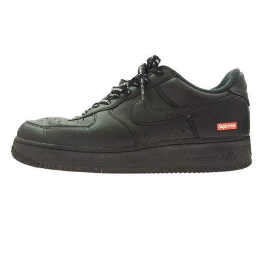Supreme シュプリーム CU9225-001 × NIKE ナイキ AIR FORCE 1 LOW エアフォース1 ロー ローカットスニーカー ブラック系 ブラック系 28cm【中古】