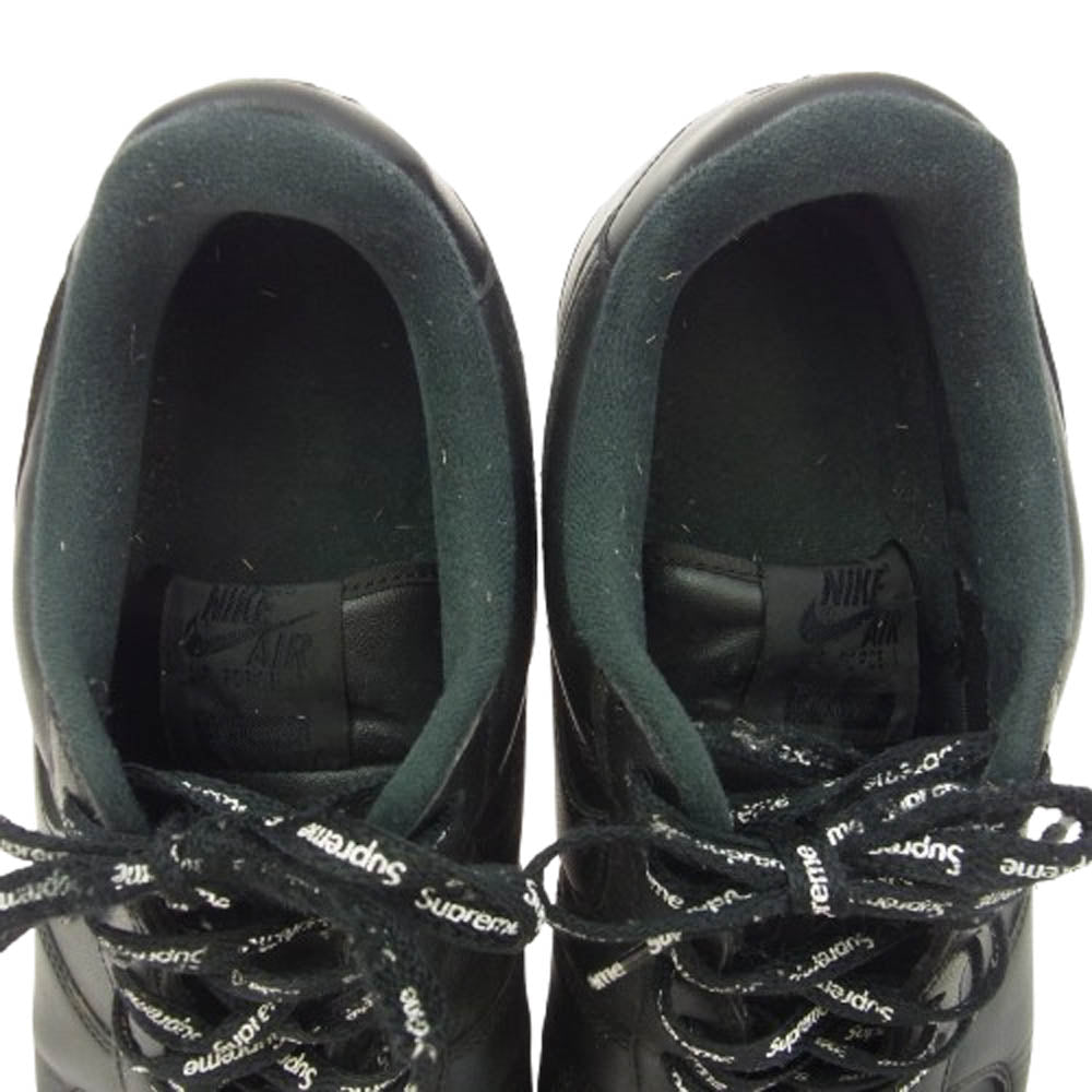 Supreme シュプリーム CU9225-001 × NIKE ナイキ AIR FORCE 1 LOW エアフォース1 ロー ローカットスニーカー ブラック系 ブラック系 28cm【中古】
