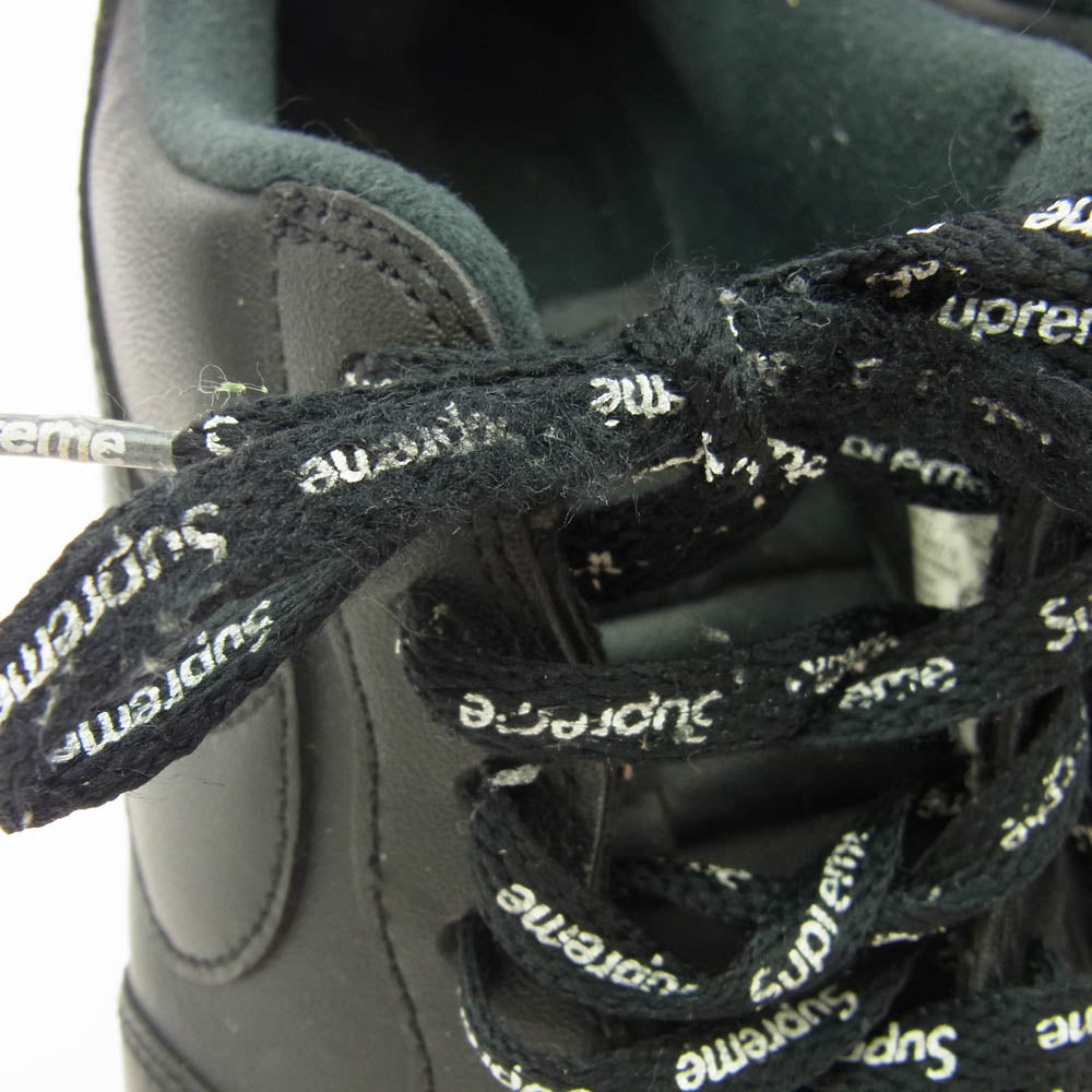 Supreme シュプリーム CU9225-001 × NIKE ナイキ AIR FORCE 1 LOW エアフォース1 ロー ローカットスニーカー ブラック系 ブラック系 28cm【中古】