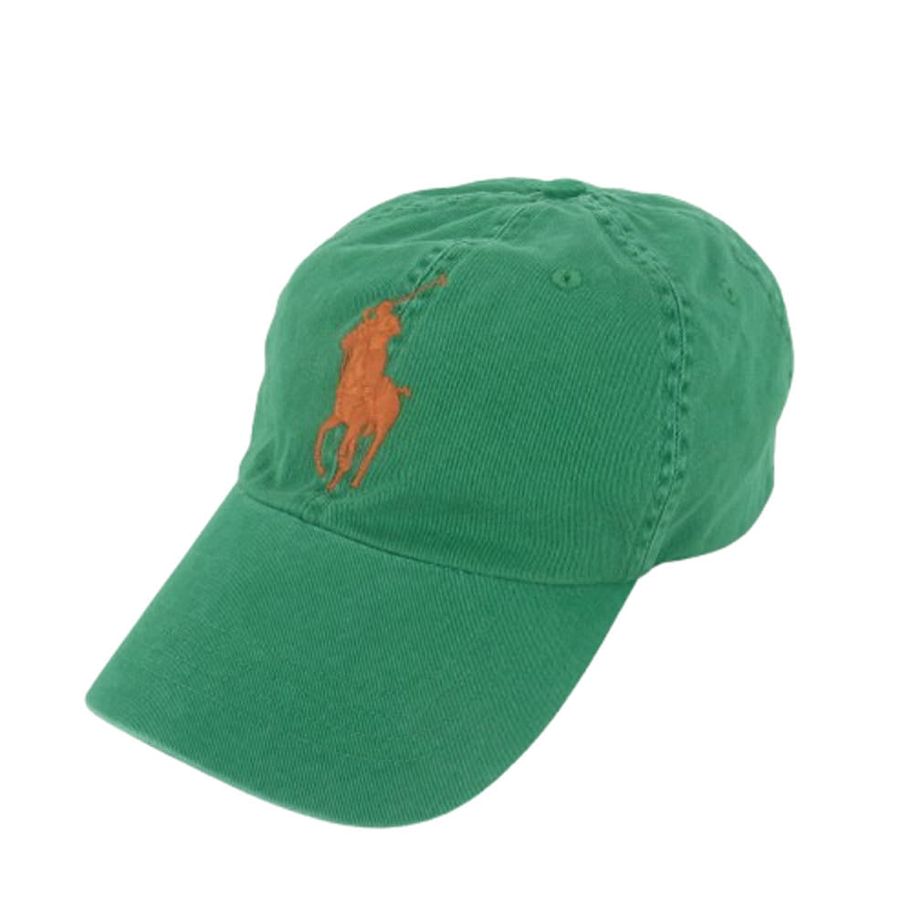 POLO RALPH LAUREN ポロ・ラルフローレン MABLHGLDJ500045 MCMLXVII ポニー刺繍 ロゴ キャップ 中国製 グリーン系【中古】