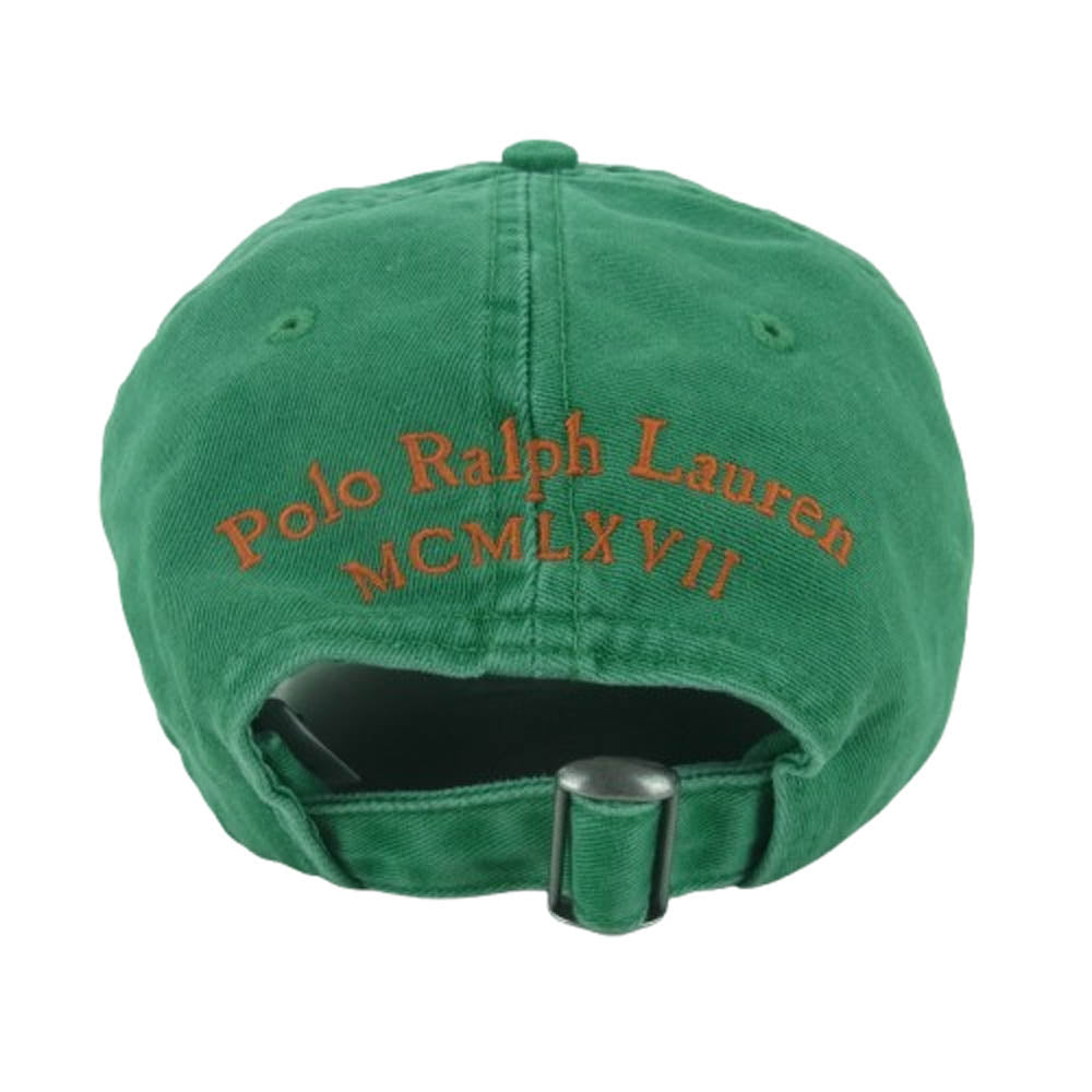 POLO RALPH LAUREN ポロ・ラルフローレン MABLHGLDJ500045 MCMLXVII ポニー刺繍 ロゴ キャップ 中国製 グリーン系【中古】