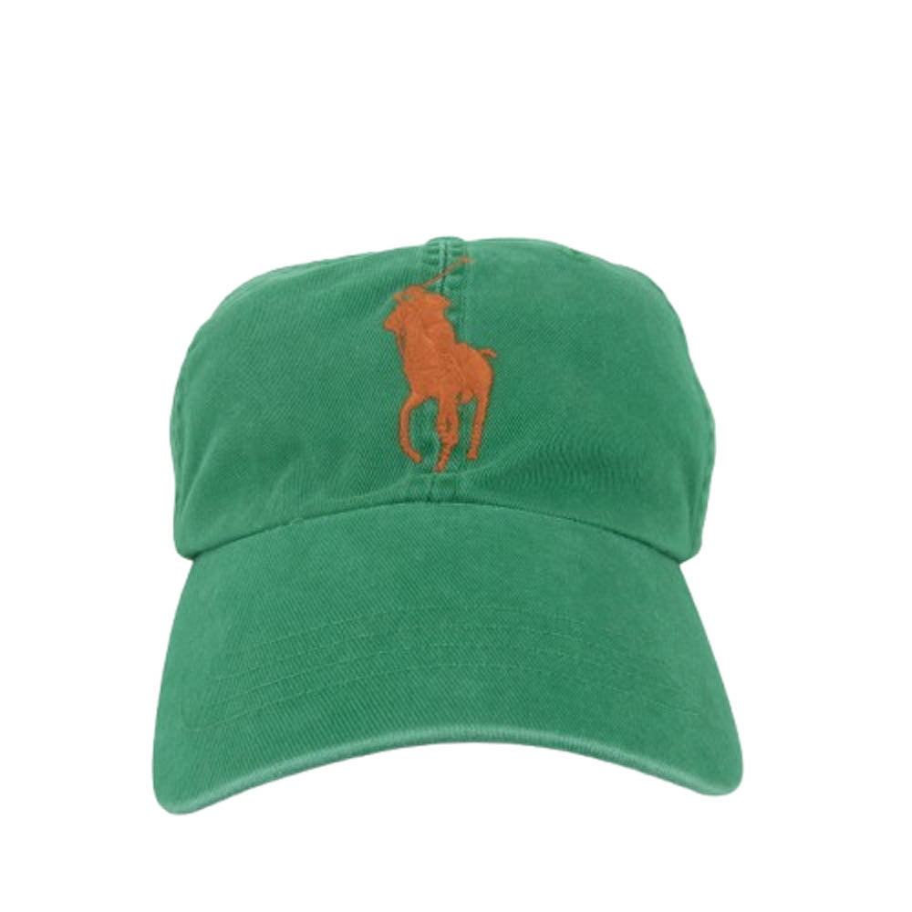 POLO RALPH LAUREN ポロ・ラルフローレン MABLHGLDJ500045 MCMLXVII ポニー刺繍 ロゴ キャップ 中国製 グリーン系【中古】