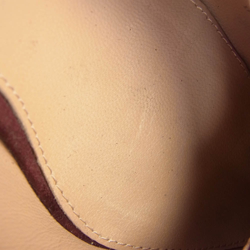 JIL SANDER ジルサンダー NAVY ベロア パンプス ヒール エンジ系 385【中古】