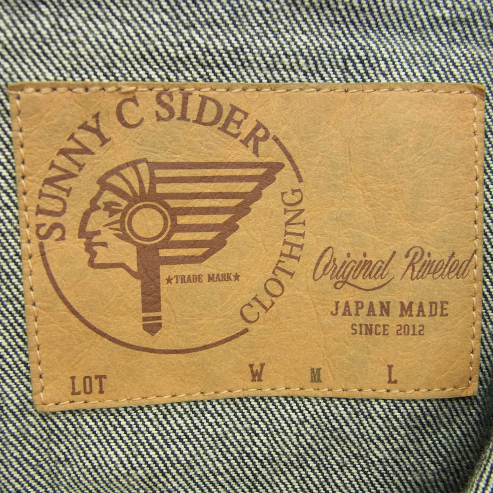 サニーシーサイダー カバーオール デニム ジャケット インディゴブルー系 L【中古】