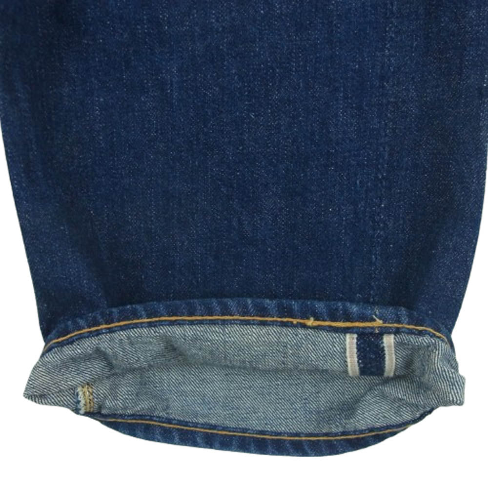 Levi's リーバイス 50s 701XX 片爪コンマ―ジップ 両面タブ ボタン裏ツメ刻印 センターループ デニム パンツ インディゴブルー系 サイズ表記なし【中古】