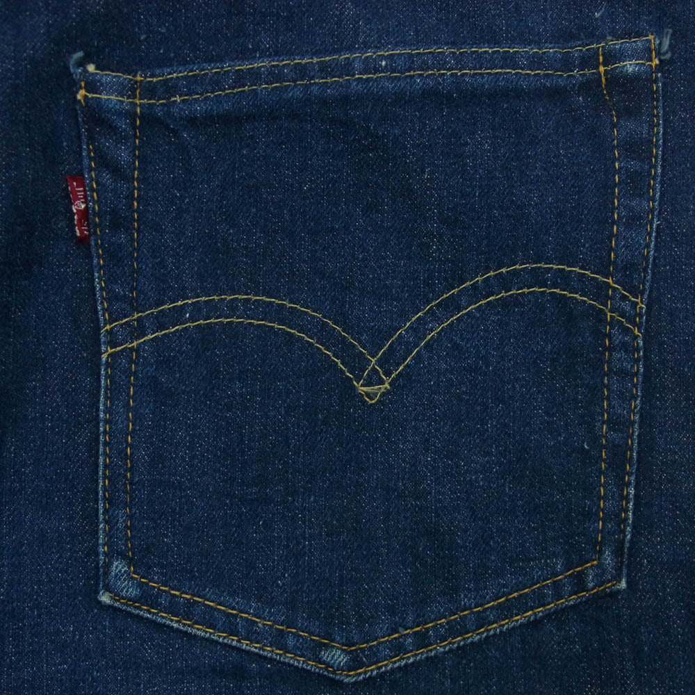 Levi's リーバイス 50s 701XX 片爪コンマ―ジップ 両面タブ ボタン裏ツメ刻印 センターループ デニム パンツ インディゴブルー系 サイズ表記なし【中古】