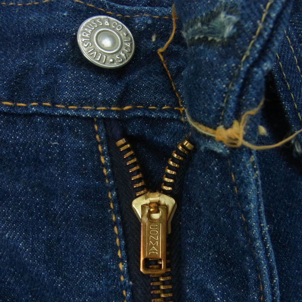 Levi's リーバイス 50s 701XX 片爪コンマ―ジップ 両面タブ ボタン裏