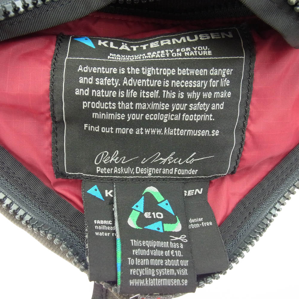 KLATTERMUSEN クレッタルムーセン GNA35 ギノア 35L バックパック リュック ブラック系【中古】