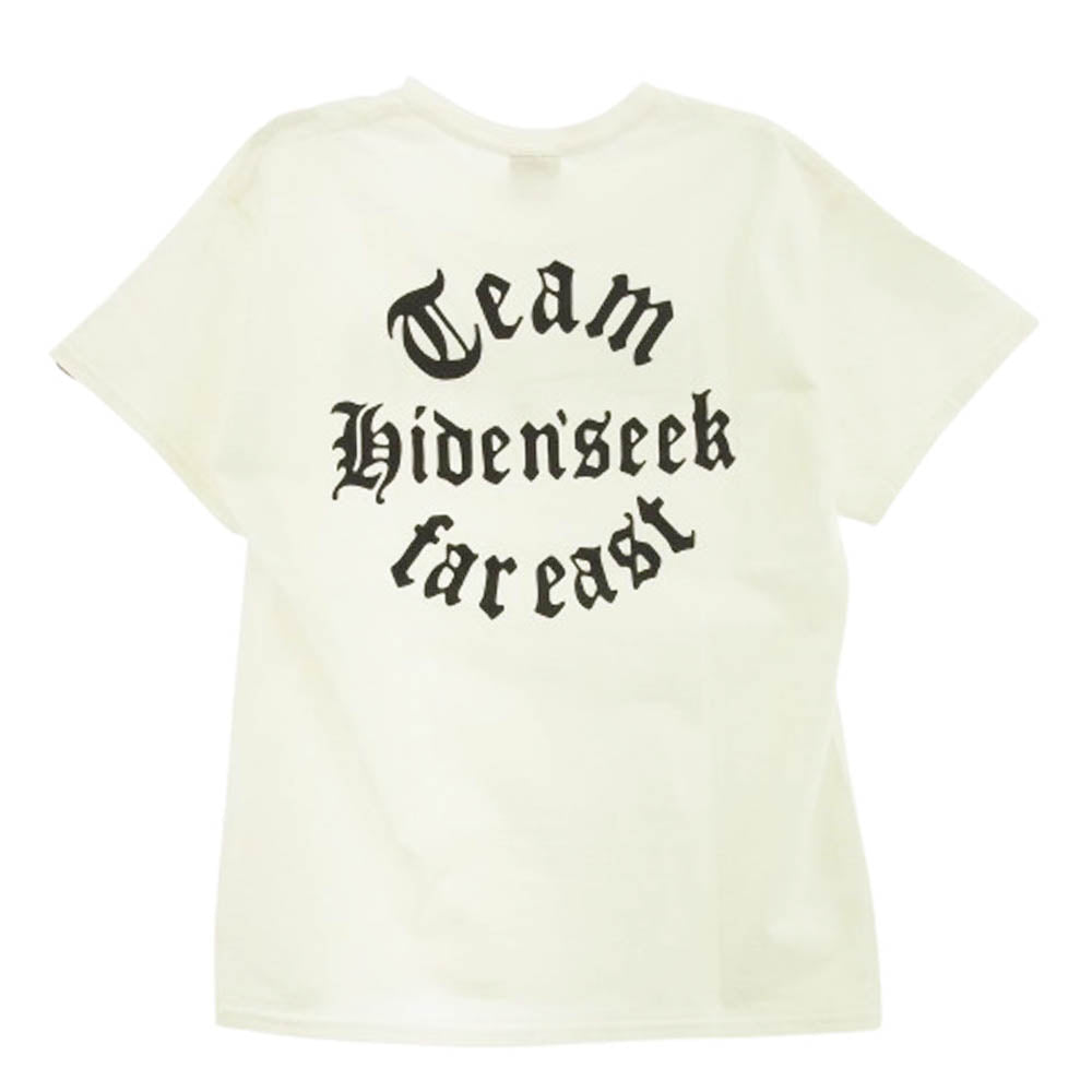 HideandSeek ハイドアンドシーク 24SS Team Far East S/S Tee チームロゴ バックロゴ 半袖 Tシャツ ホワイト系 L【中古】