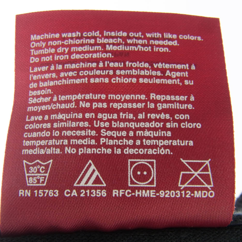 HideandSeek ハイドアンドシーク LOGO S/S TEE ロゴプリント 半袖 Tシャツ ブラック系 L【中古】