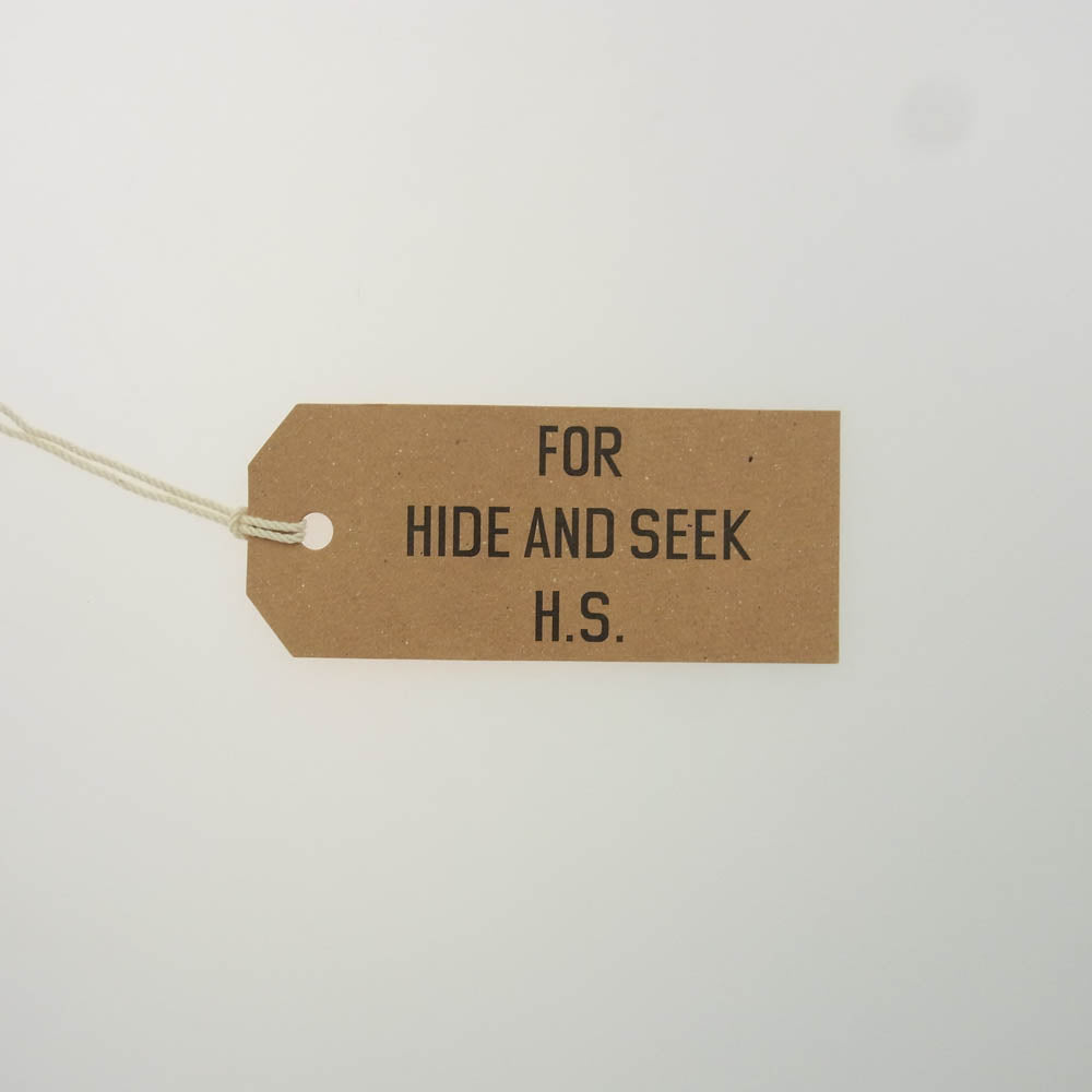 HideandSeek ハイドアンドシーク LOGO S/S TEE ロゴプリント 半袖 Tシャツ ブラック系 L【中古】