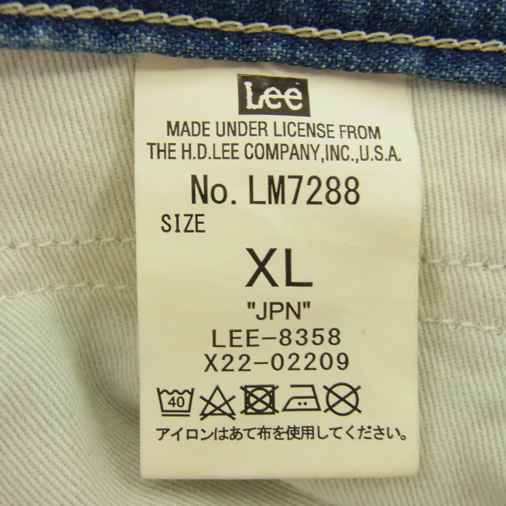 Lee リー LM7288 ペインター デニムパンツ ジーンズ インディゴブルー系 XL【中古】
