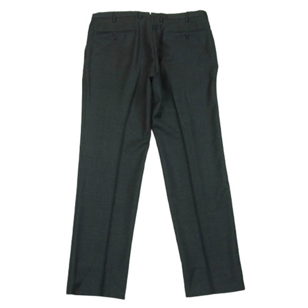 INCOTEX インコテックス SUPER 100's SLIM FIT WOOL ウール スラックス パンツ 002X1 ルーマニア製 グレー系 52【中古】