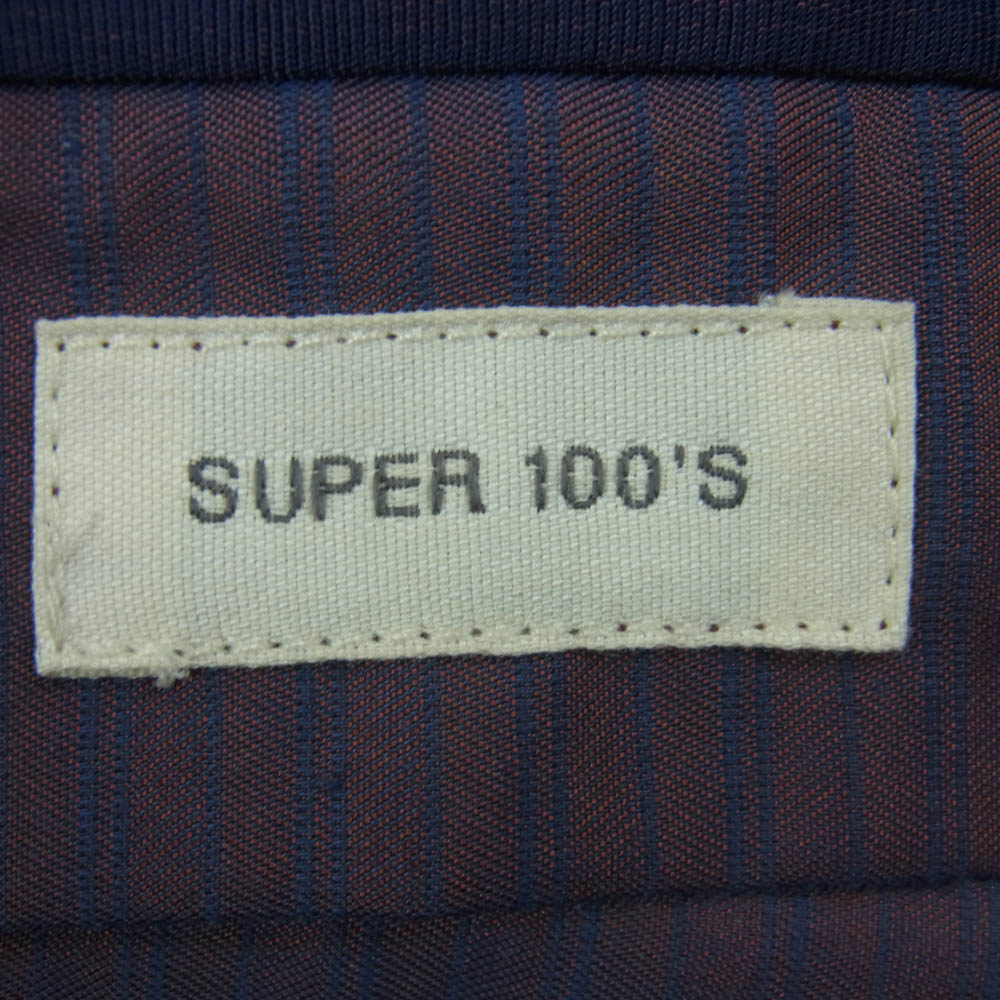 INCOTEX インコテックス SUPER 100's SLIM FIT WOOL ウール スラックス パンツ 002X1 ルーマニア製 グレー系 52【中古】