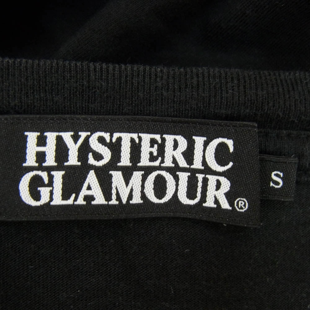 HYSTERIC GLAMOUR ヒステリックグラマー ヒスガール プリント 長袖 Tシャツ ブラック系 S【中古】