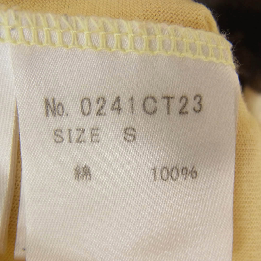 HYSTERIC GLAMOUR ヒステリックグラマー 0241CT23 COURTNEY LOVE コートニーラブ フォトプリント 半袖 Vネック Tシャツ カットソー イエロー系 S【中古】