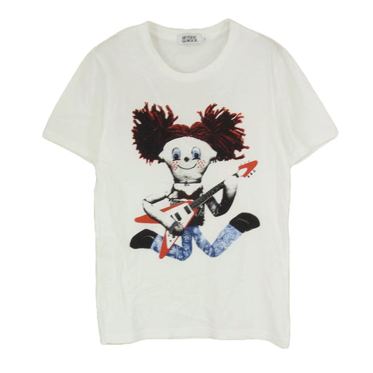 HYSTERIC GLAMOUR ヒステリックグラマー 06183CT09 THEE HYSTERIC XXX ヒステリックトリプルエックス THE ROLLING STONES MISS YOU ローリングストーンズ 半袖 プリント Tシャツ ホワイト系 S【中古】