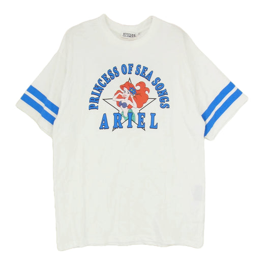 HYSTERIC GLAMOUR ヒステリックグラマー × Disney ディズニー リトルマーメード アリエル プリント 半袖 Tシャツ ホワイト系 M【中古】