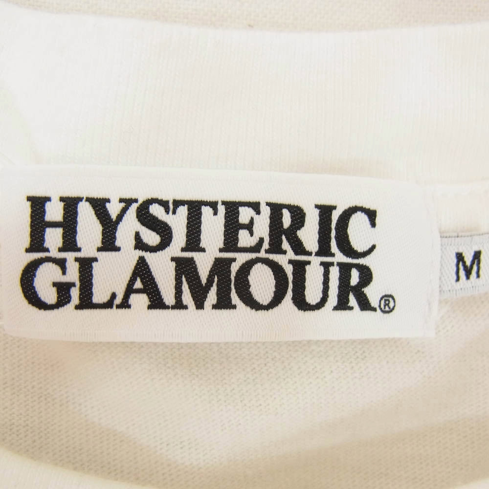 HYSTERIC GLAMOUR ヒステリックグラマー × Disney ディズニー リトルマーメード アリエル プリント 半袖 Tシャツ ホワイト系 M【中古】