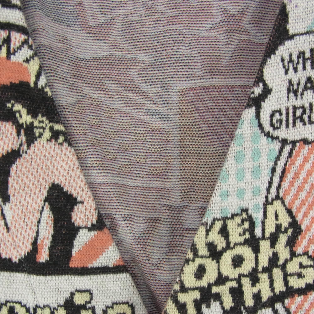 HYSTERIC GLAMOUR ヒステリックグラマー 0243CD03 アメコミ風 総柄 カーディガン マルチカラー系 S【中古】