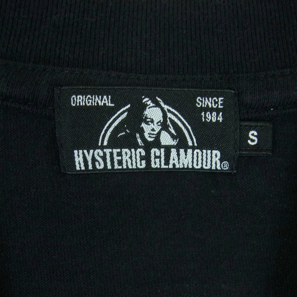 HYSTERIC GLAMOUR ヒステリックグラマー 02203CL15 KULL BERRY スカルベリー 長袖 Tシャツ ロング スリーブ ブラック系 S【中古】