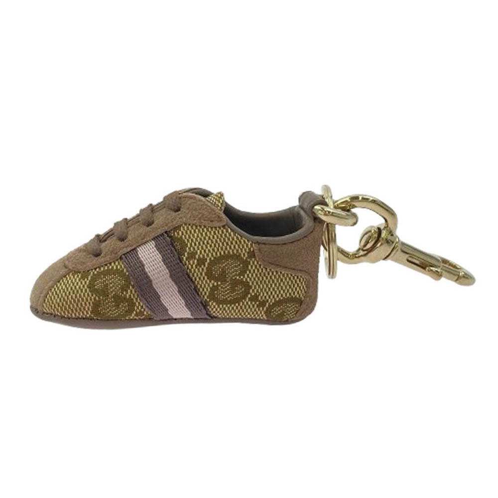 GUCCI グッチ GG シューズモチーフ キーホルダー ブラウン系【中古】