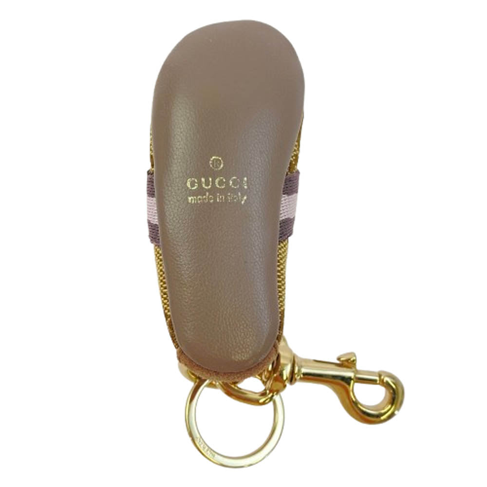 GUCCI グッチ GG シューズモチーフ キーホルダー ブラウン系【中古】