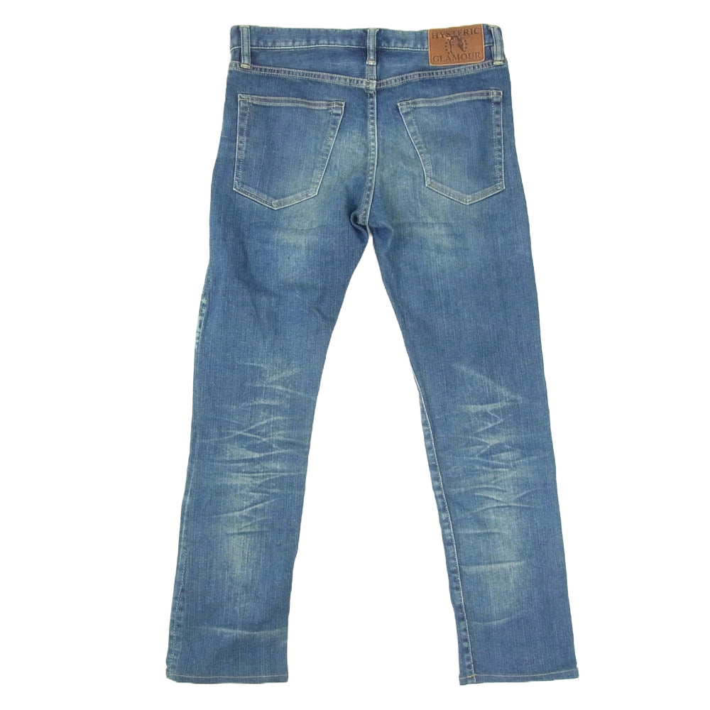 HYSTERIC GLAMOUR ヒステリックグラマー 0232AP05 ステンシル 加工 デニムパンツ 29インチ インディゴブルー系 29【中古】