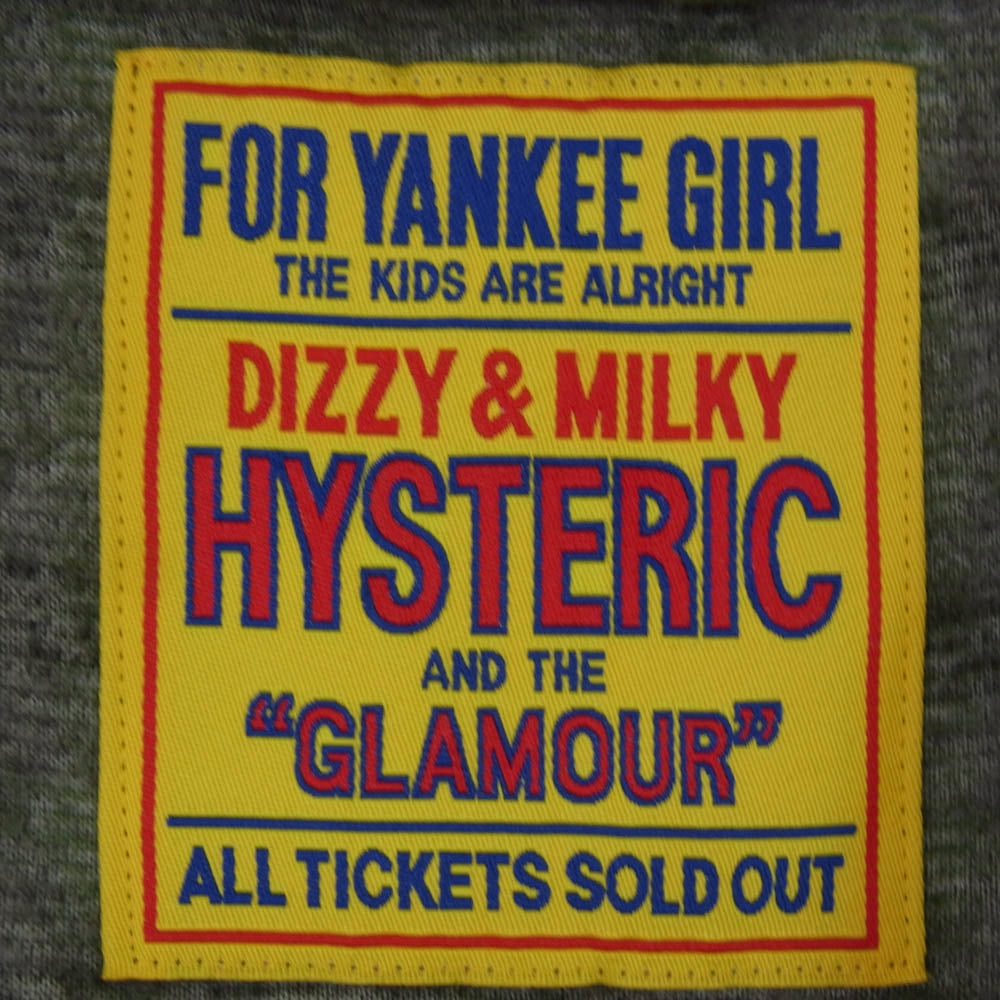 HYSTERIC GLAMOUR ヒステリックグラマー 01233CD01 VIXEN GIRL ビクセンガール 刺繍 オーバーサイズ カーディガン カーキ系 FREE【中古】