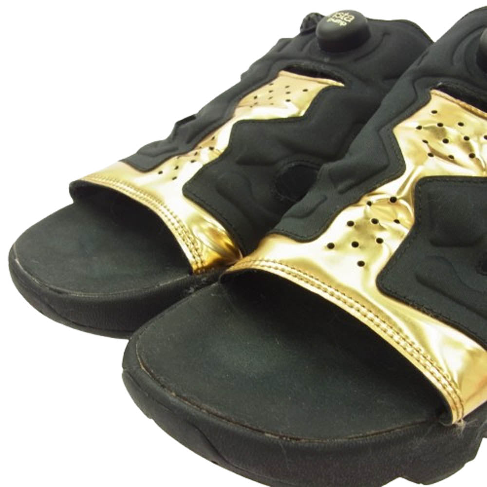 Reebok リーボック BD3184 INSTA PUMP FURY SANDAL MAG インスタポンプ フューリー マグ サンダル ブラック ゴールド ブラック系 27cm【中古】