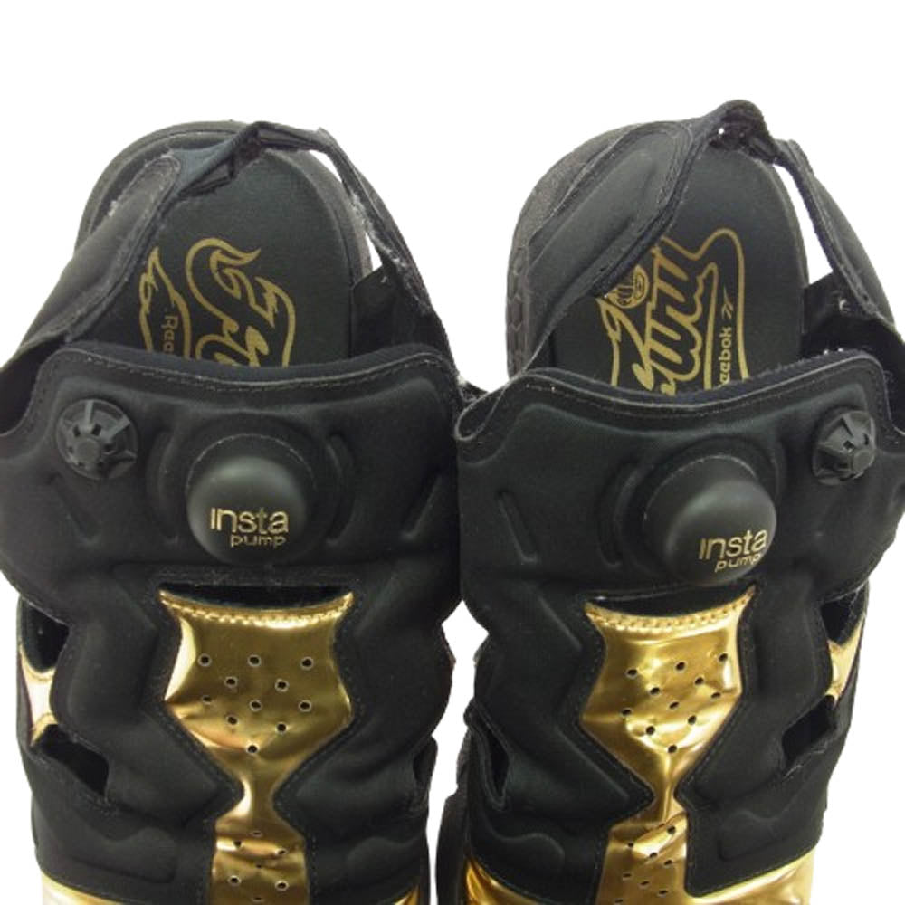 Reebok リーボック BD3184 INSTA PUMP FURY SANDAL MAG インスタポンプ フューリー マグ サンダル ブラック ゴールド ブラック系 27cm【中古】